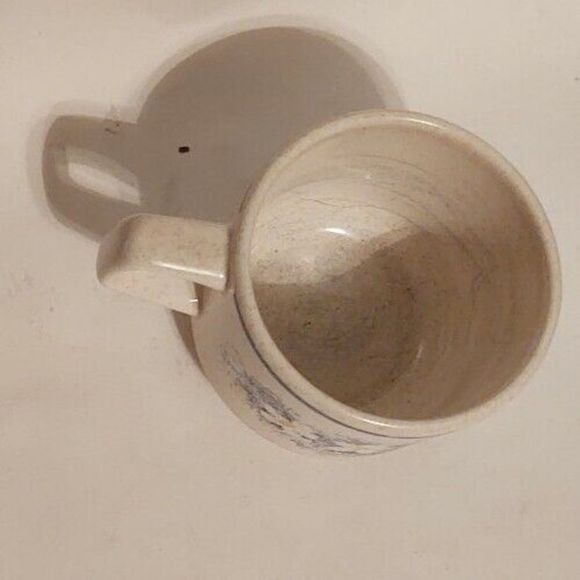 Lenox China TEMPER-WARE DEWDROPS Flowers Blue Coffee Tea Mug Cup - Picture 3 of 5